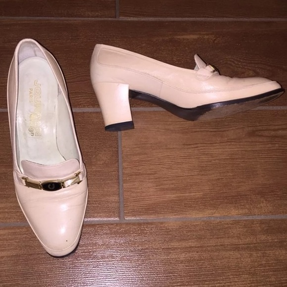 Shoes - Japan Beige leather heels